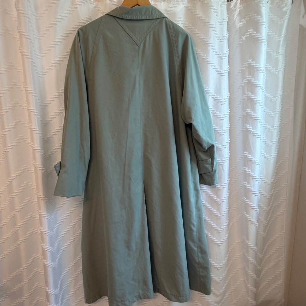 Avenue Sage Green Women's Trench Coat - Picture 2 of 4